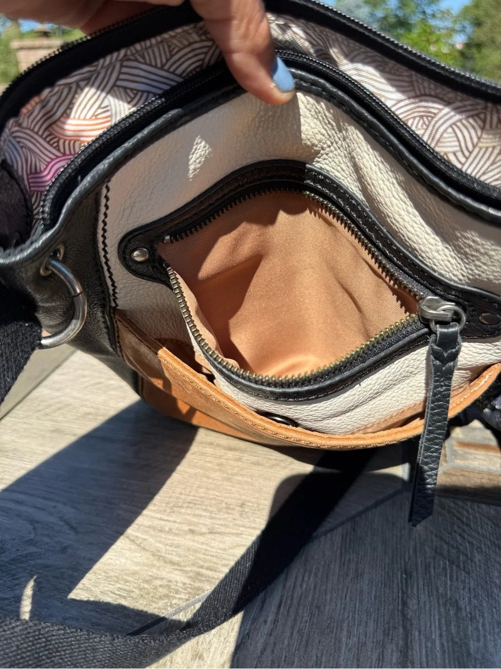 EUC Sak Laurel Colorblock Leather Crossbody Bag